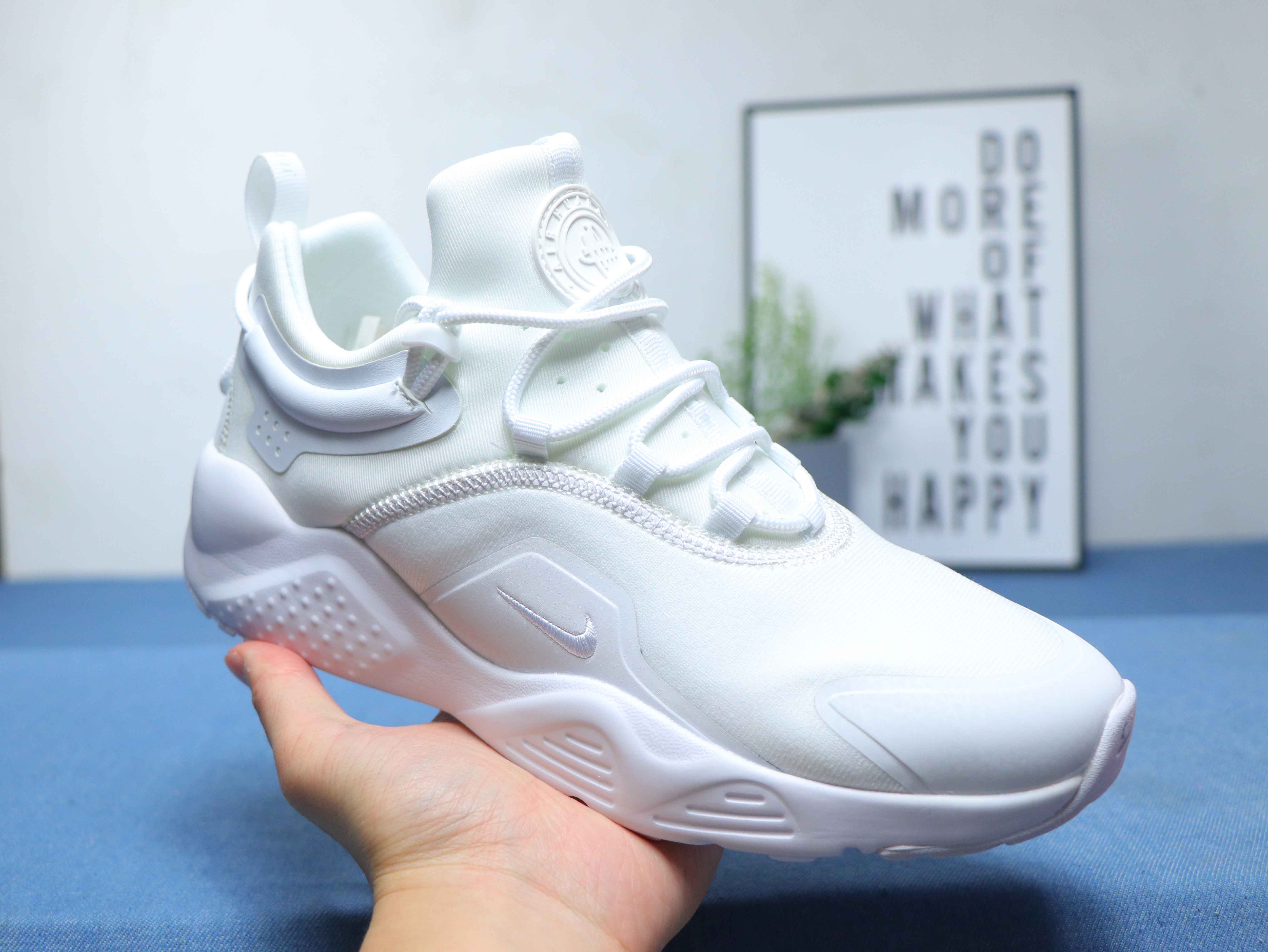 Women Nike Air Huarache VIII All White Shoes